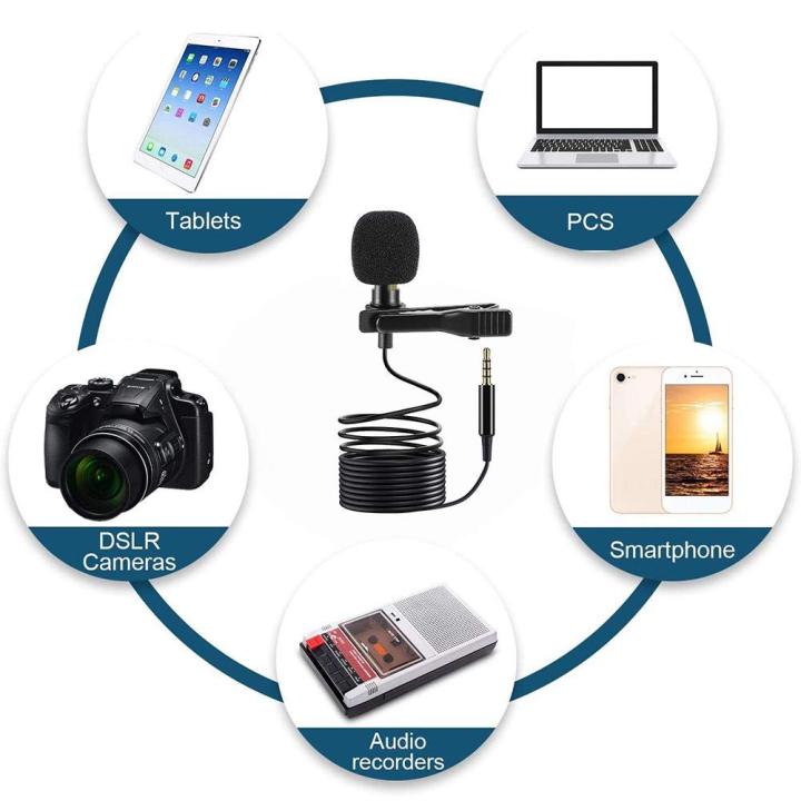 Condenser%20Clip%20Microphone%20with%203.5mm%20Jack%20and%201.5m%20Cable%20for%20YouTube,%20TiK%20Tok%20videos%20and%20audio%20Recording%20-%20Microphone%20-%20Image%205