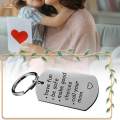 Keychain with Keyring Mommy Day Gift Meaningful Sturdy Birthday Gift Stainless.
