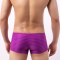 New Sexy Men Boxer Man Para Hombre Mens Boxers Striped Cuecas Masculina Boxershorts Homme Size L-2XL C902.