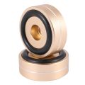 4PCS Turntable Isolation Feet Pads Aluminum Speaker Spikes Stand Foot Cones Base Mat for Audio Sound Amplifier.