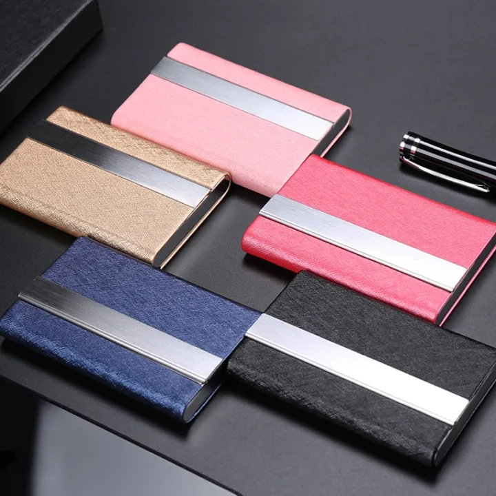 Luxury%20PU%20Leather%20Business%20Card%20Holder%20with%20Magnetic%20Buckle%20Slim%20Pocket%20Name%20Card%20Holder%20Stainless%20Steel%20Credit%20Card%20ID%20Case%20-%20Image%205