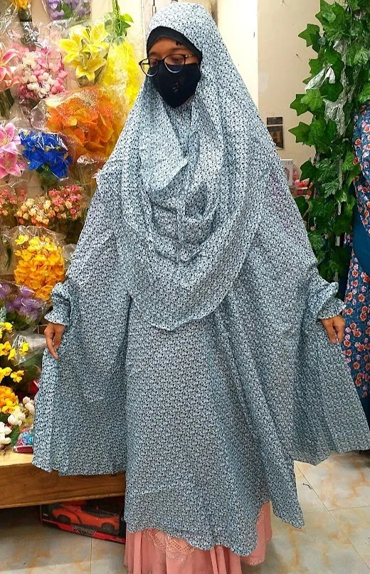Cotton Arbindo Voiel, Prayer Hijab Big size long 60