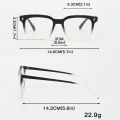 1Pair Of Men's Gradient Square Rice Nails, Fashion Trendy, Simple And Stylish Anti-blue Light Fashion Glasses Suitable For Daily Commuting, Campus, And Wedding Season..
