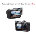 Lens Tempered Glass Film for DJI Osmo Action 5 Pro Camera Scratch-proof Screen Protective Film for DJI Action 5 Pro Accessories.