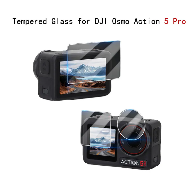 Lens Tempered Glass Film for DJI Osmo Action Pro Camera Scratch