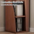 FURNIX Bookworm Haven Corner Bookcase - 70 Inches Tall Gap Freestanding Storage Cabinet Shelve.
