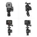 TELESIN Action Camera Motorcycle Rear-view Mirror Mounting Bracket 360° Rotation Quick Release Buckle Mount Replacement for GoPro Hero 9/8/7/6/5 Sports Cameras.