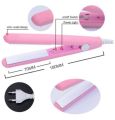 Mini Portable Electric Splint Flat Iron Plastic Mini Hair Straightener- Multicolor. 