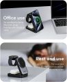 2025 Upgraded 3-in-1 Wireless Charger for iPhone,Travel Magnetic Charger Stand Nightlight Foldable Wireless Charging Station Compatible with Magsafe Charger&iPhone 16/15/14/13/12,Apple Watch&AirPods.