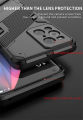 lthmy for Xiaomi Mi 11 Ultra (6.81 ) Armor TPU and PC Solid Color Stand Holder Kickstand Phone Casing Shockproof Buffer Cool Back Cover.