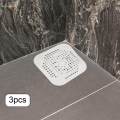 3Pcs Silicone Drain Cover Multipurpose 14x14cm Folding Flat Strainer for Washbasins Laundry Rooms.