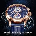 LIGE Luxury Mens Watches Business Fashion Leather Quartz Watch For Men Casual Waterproof Luminous Chronograph Relogio Masculino 8974.