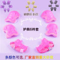 New Thickened Butterfly-Patterned Protective Gear 6 Children's Skating Shoes Wheel Skateboard Balance Car Knee Pad Hand Guard Factory Delivery. 