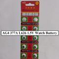 Button Coin Cell Battery 1.55V SR626SW AG4 LR626 377 28mAh 1.5 Volt Watch Batteries.