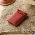 Avro Money And Card Holder Unstitched Chocolate Colour Wallet For Men Made By 100% Cow Leather. 