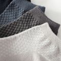 5 Pairs Men Short Socks Bamboo Fiber High Quality Crew Ankle Casual Business Breathable Soft Compression Low-Cut Socks for Male.