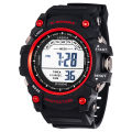 LASIKA W-H90  Water Resistance 50m Silicon Digital Watch for Men - Black(null) - Watch For Men - Watch - Watch For Men - Watch - ঘড়ি - Watch For Men. 