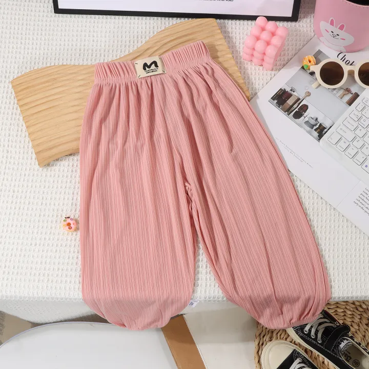 Children's%20summer%20mosquito-proof%20pants%20are%20tied%20to%20the%20mouth%20of%20ice%20silk%20men's%20and%20women's%20outer%20pants%207A%20antibacterial%20cropped%20pants%20recommended%20height%20+20%20beats%20-%20Image%207