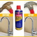 Flamingo De-Rust Lubricant F065 - 450ml, Anti-Rust Lubricant Quick Cleaning Rust Inhibitor Spray Rust Spray Rust Remover Car Home Cleaning Supplies. 