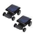 【3C VictoryEagle】2X High Quality Smallest Mini Car Solar Car Racer Educational Gadget Children Kid's Toys Hot.
