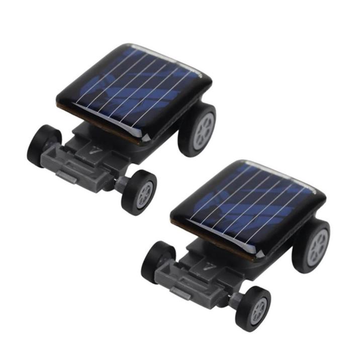 【3C VictoryEagle】2X High Quality Smallest Mini Car Solar Car Racer Educational Gadget Children Kid's Toys Hot