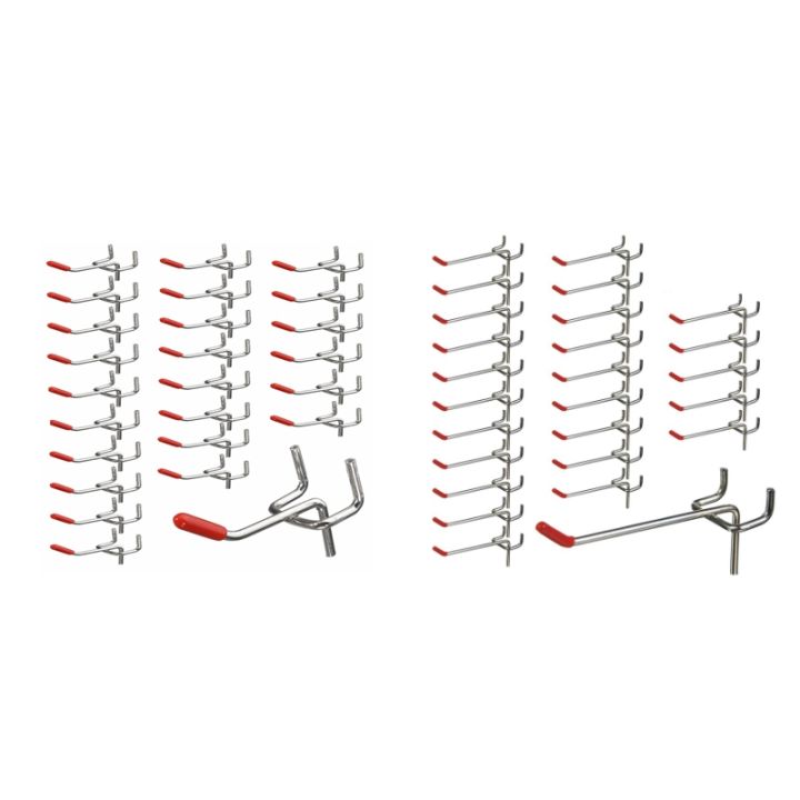 【Aesth Diary Store】50 Pcs Peg Board Hooks Wall Shelf Tool Organizer Display Harare Tools Slat Wall Retail Display Shop Peg Hang
