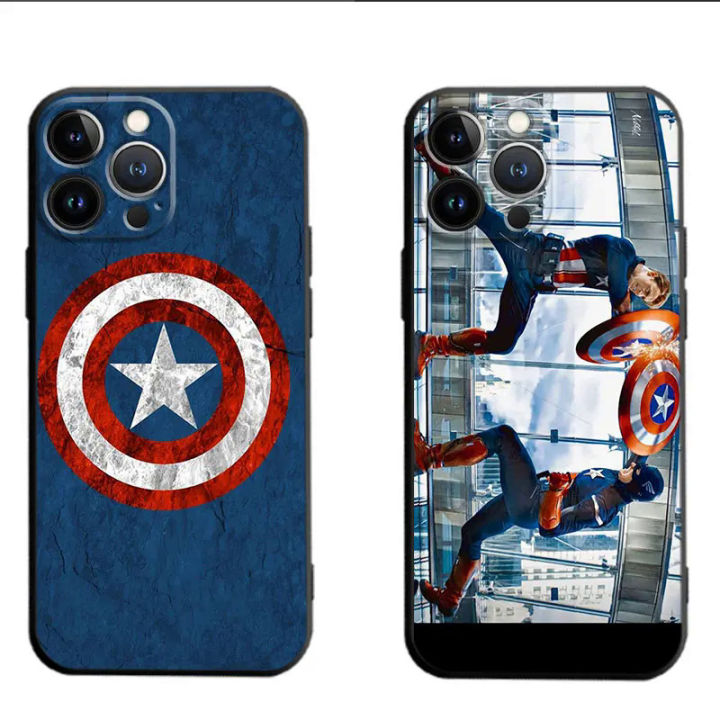 Marvel%20Captain%20America%20Phone%20Case%20For%20Apple%20iPhone%2015%2011%2014%2013%2012%20Pro%20Max%2013%2012%20Mini%20XS%20Max%20XR%20X%207%208%20Plus%20Silicone%20Cover%20Shell%20-%20Image%206