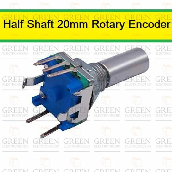 Half Shaft 20mm Rotary Encoder Code Switch Digital Potentiometer 20 Pulse Mechanical Rotary Encoder Flat Shaft Through Hole