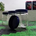 Good quality 400 ml. 04 Pcs Glass Jar for Kitchen & Dining. Glassware Food container with new cap..