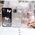 New Phone Case For Realme Note 50 4G Cover Sparkling Star Moon Soft Silicone Transparent Butterfly Pattern Anti Drop For Realme Note50 4G Case.