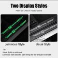 4Pcs 4D Carbon Fiber Luminous Glow in Dark Anti Scratch Car Door Protective Stickers For HONDA.