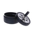 1 Pcs Wheel Ash Tray Modern Wind proof Cigarete Ashtray Tire Shape Car Cigaratte Cigarate Ashtray Case Lighter.