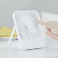 JISULIFE FA26 Small Desk Fan Ultra Quiet Table Fan 4500mAh USB Rechargeable Strong Airflow Cooling Fan With 4 Speed Powerful Wind Offices Fan.
