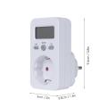 （New）LCD Diplay Electricity Uage Power Meter ocket Energy Wattage KWH Conumption Cot Analyzer Monitor Outlet AC230V EU Plug. 