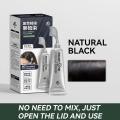 80ml Black Fruit Dyeing Cream Black Hair Dye Shampoo With Comb Natural Plant Instant Hair Dye Cream For Gray Hair Coverage. 