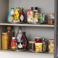 1PCS 9 Inch Lazy Susan Spice Rack Organizer, 360 Degree Rotating Round Lazy Susan Turntable for Cabinet, Clear. 