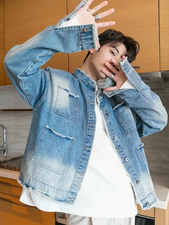 Mens%20Denim%20Jacket%20Designer%20Stand%20Collar%20Casual%20Coat%20Long%20Sleeve%20Tassels%20Fashion%20Spring%20Autumn%20Outerwear%20Male%20Street%20Jackets%20-%20Image%203