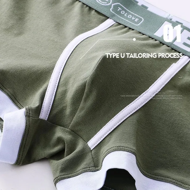 Premium%20Cotton%20Blend%20Men's%20Boxer%20Briefs%20with%20High-Quality%20Logo%20Print%20and%20Elastic%20Waistband%201Piece%20-%20Image%203