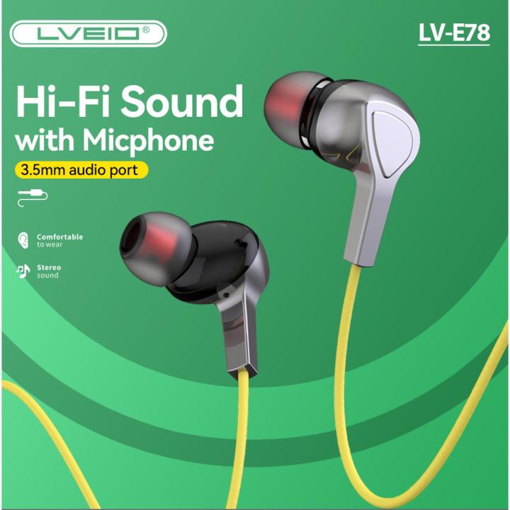 LVEIO LV-E78 3.5mm Wired In-Ear Earphone