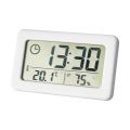 Electronic Digital Clock Temperature Humidity Alarm Clock Nordic Style Simple Portable Mini Light Thin Table Clocks For Bedroom. 