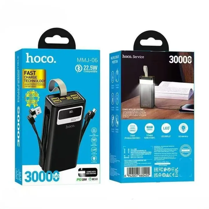 Hoco%20MMJ-06%2022.5W%20Fast%20Charging%20Fully%20Compatible%2030000mAh%20Power%20Bank-%20Black%20-%20Image%205