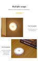 Motion Sensor LED Rechargeable Night Light Wireless Energy-saving LED Body Induction Lamp Bedroom Washroom. 