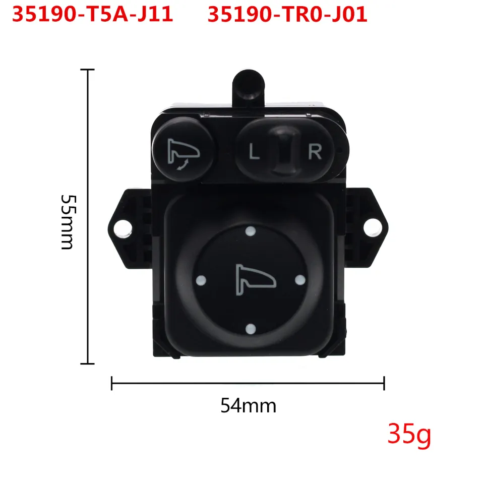Commutateur Rétroviseur électrique Pour Honda CRV Accord Odyssey 2012-2017 - Réf 35190-T5A-J11