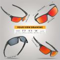 CAPVOE Brand 1 Lens Polarized Cycling Sunglasses, Men Women Eyeglasses Racing Cycling Glasses, Cycling Goggles, MTB Outdoor Sports Cycling Driving Fishing Running Golf Beach Baseball Goggles. 