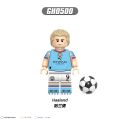 G0163 Benzema Neymar Haaland Mbappe Ronaldo Messi World Football Player Building Block Figure Toy 8pcs/set.