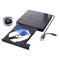 External CD/DVD Drive for Laptop, USB 3.0 & Type-C Portable CD DVD +/-RW Burner Optical Drive Reader Writer DVD Player Durable Easy Install. 