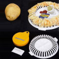 Microwave Chips Holder Maker Fruit Potato Crisp Snack Food-grade Plastic DIY Tray Home Kitchen Tool-. 