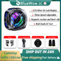 【Good-Love Store】（NEW）BlueWow X76Pro Latest Wireless Charging Semiconductor Mobile Phone Radiator With Three Adjustable Speeds Digital Temperature Display Magnetic Suction and Back Clip Dual Fixation Mobile Phone Radiator. 