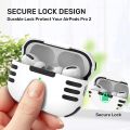 (Only Case) ARMICO With Lock Clip Cover for Airpods Pro 2nd 2023 USB-C 2022 1st Generation Case Lock Protective Cover for Air Pods Pro Case.