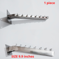1.Piece 8-hook Hanger Wall Clothes straight Mounted Hanging of Hanger silver cloth single hooks stand hook - Hanger. 